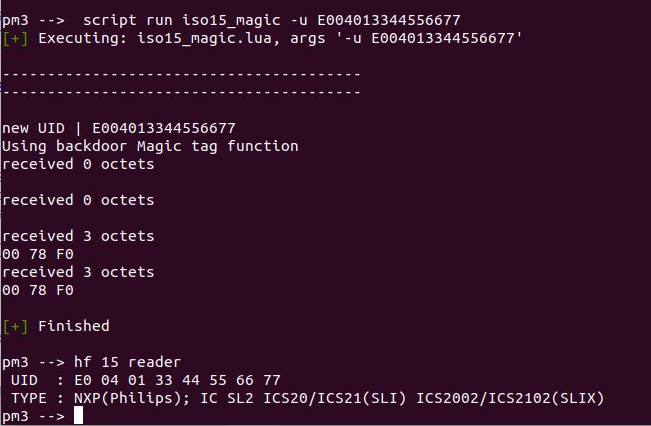 magic iso15693 uid